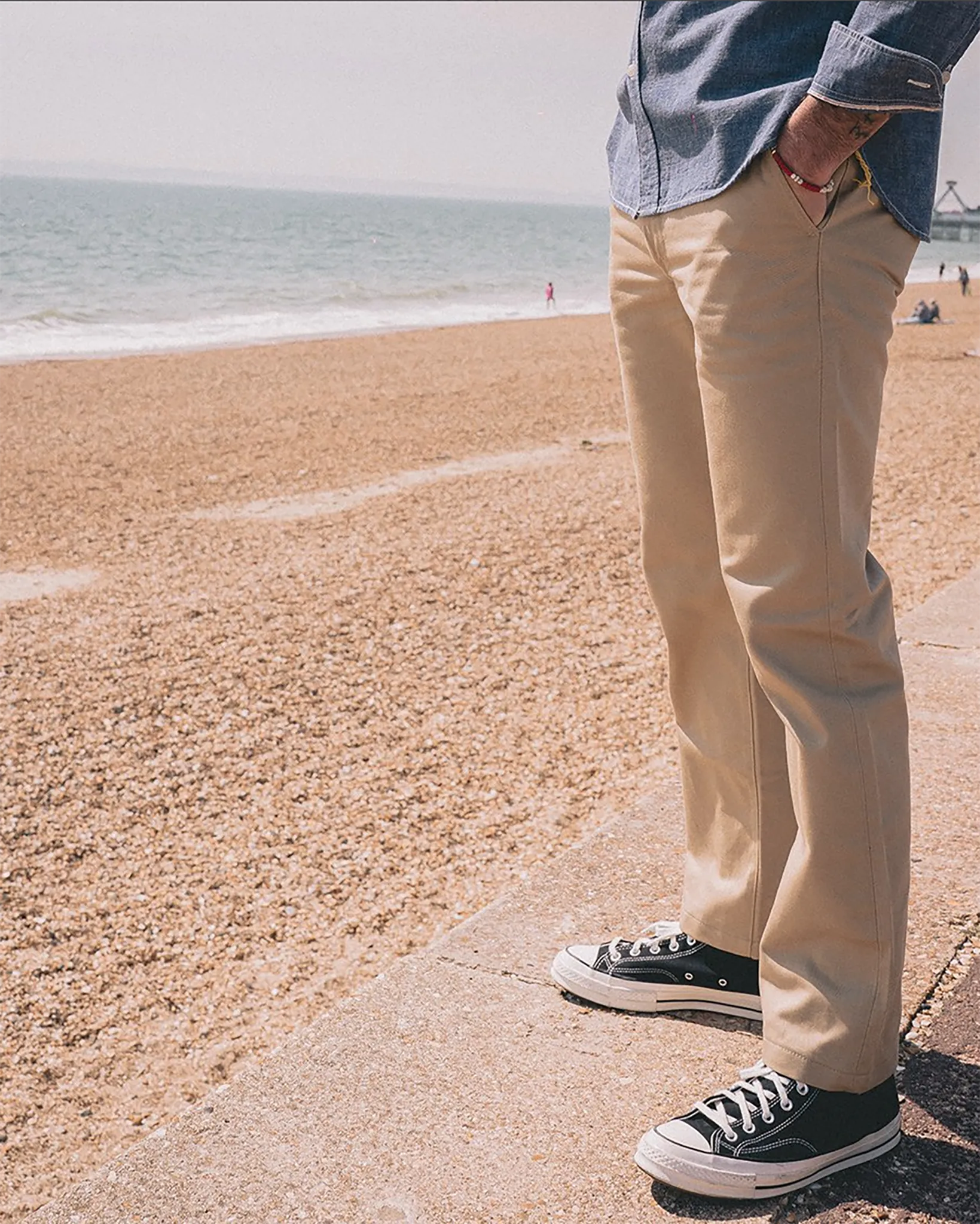 12oz Heavy Cotton Relaxed Fit Chinos - Khaki
