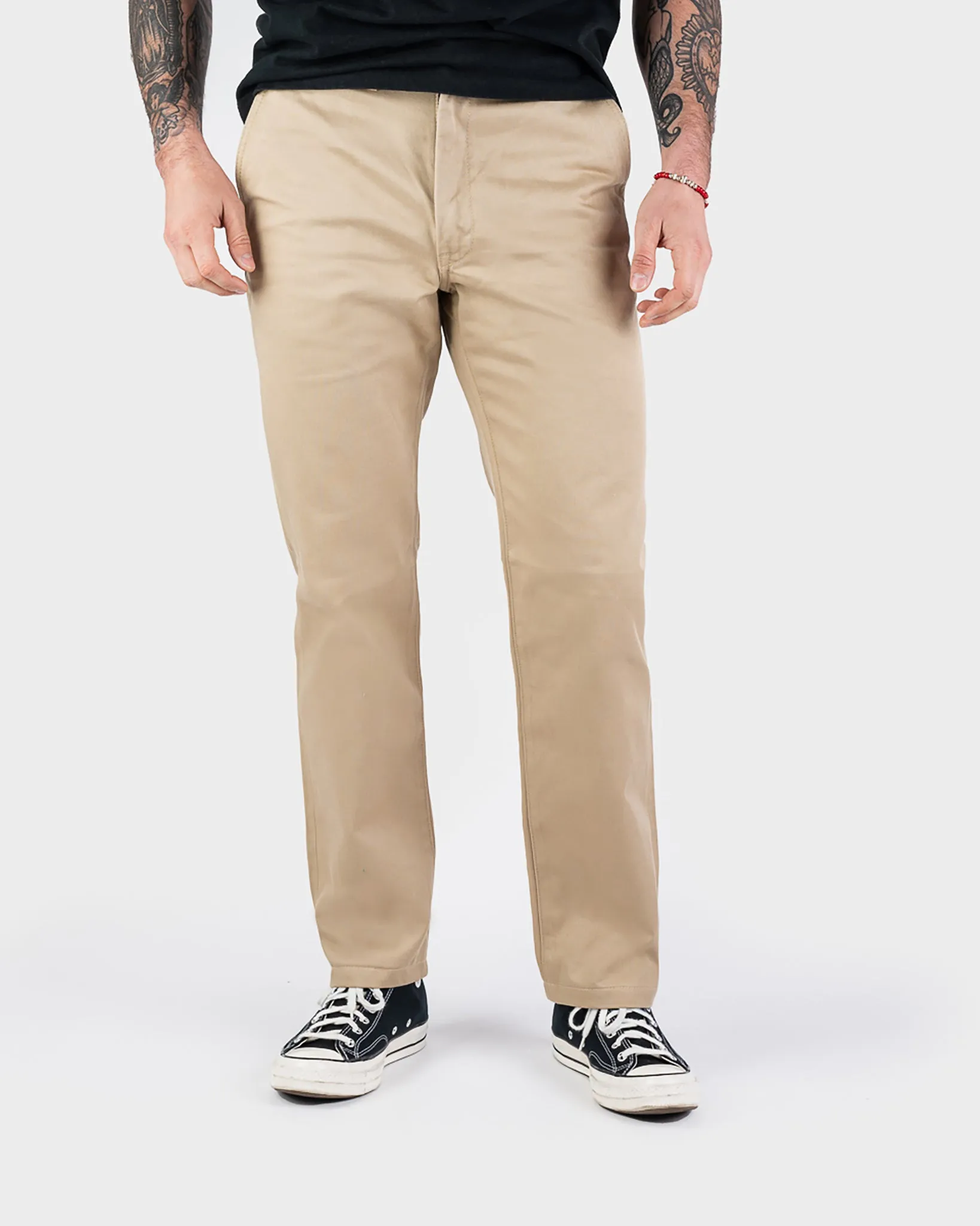 12oz Heavy Cotton Relaxed Fit Chinos - Khaki