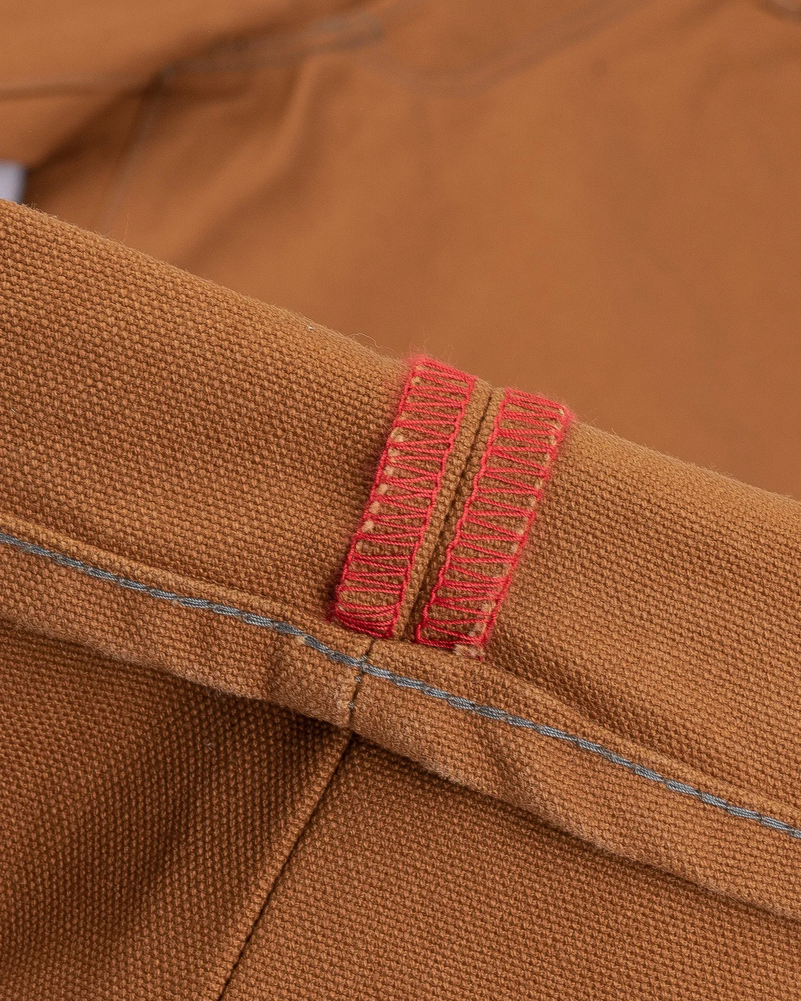 17oz Duck Relaxed Tapered Cut Jeans - Brown