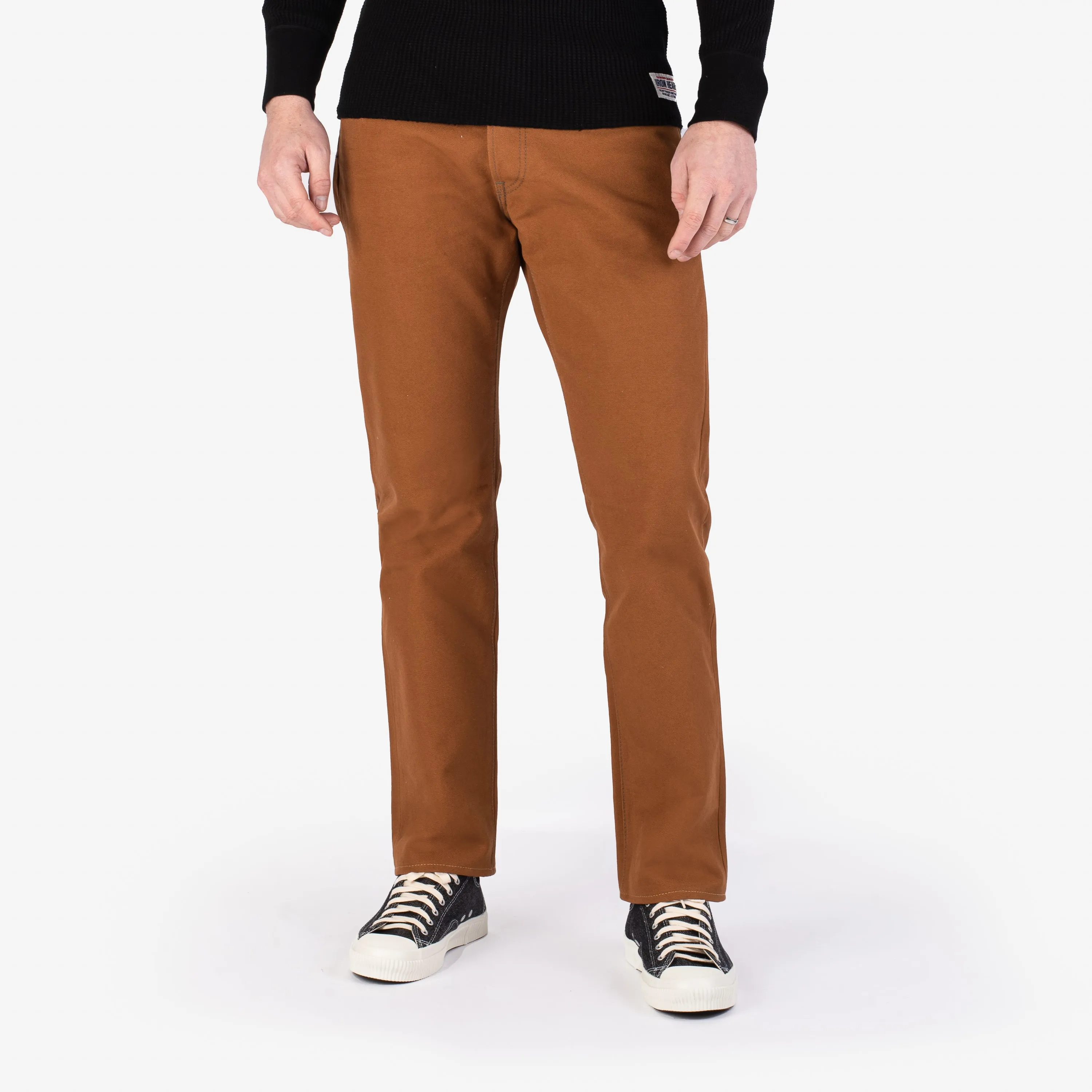 17oz Duck Relaxed Tapered Cut Jeans - Brown
