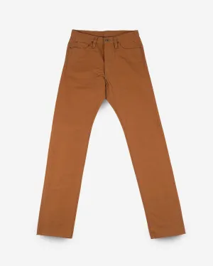 17oz Duck Relaxed Tapered Cut Jeans - Brown