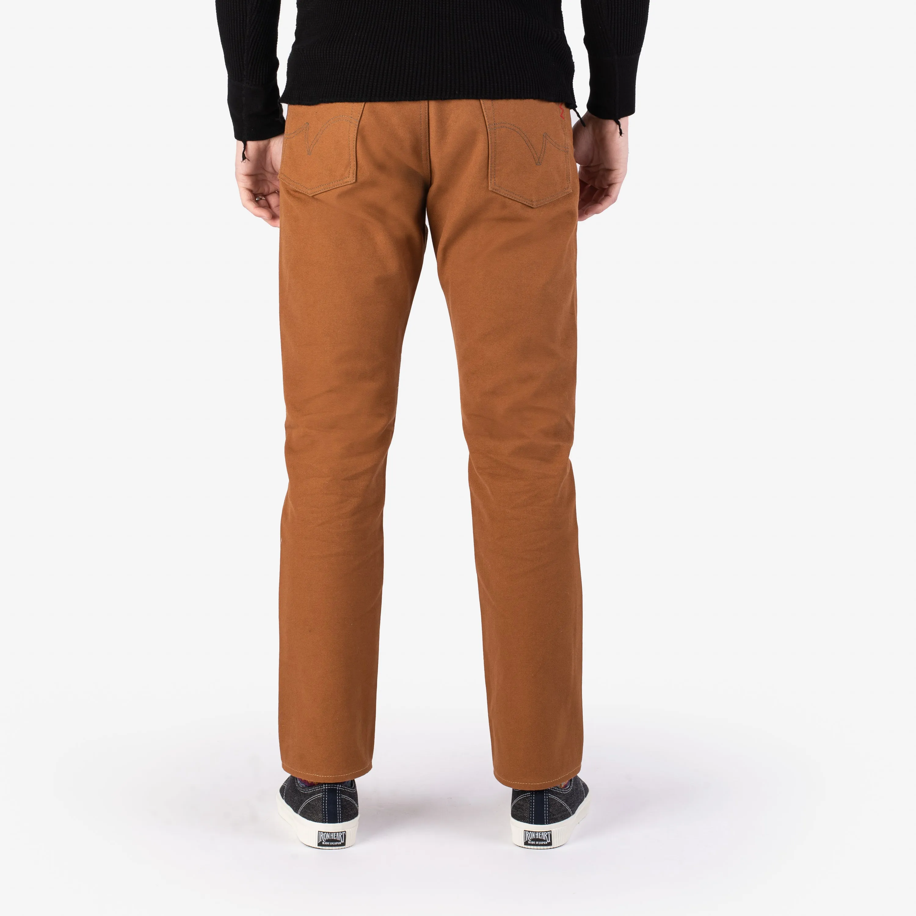 17oz Duck Relaxed Tapered Cut Jeans - Brown