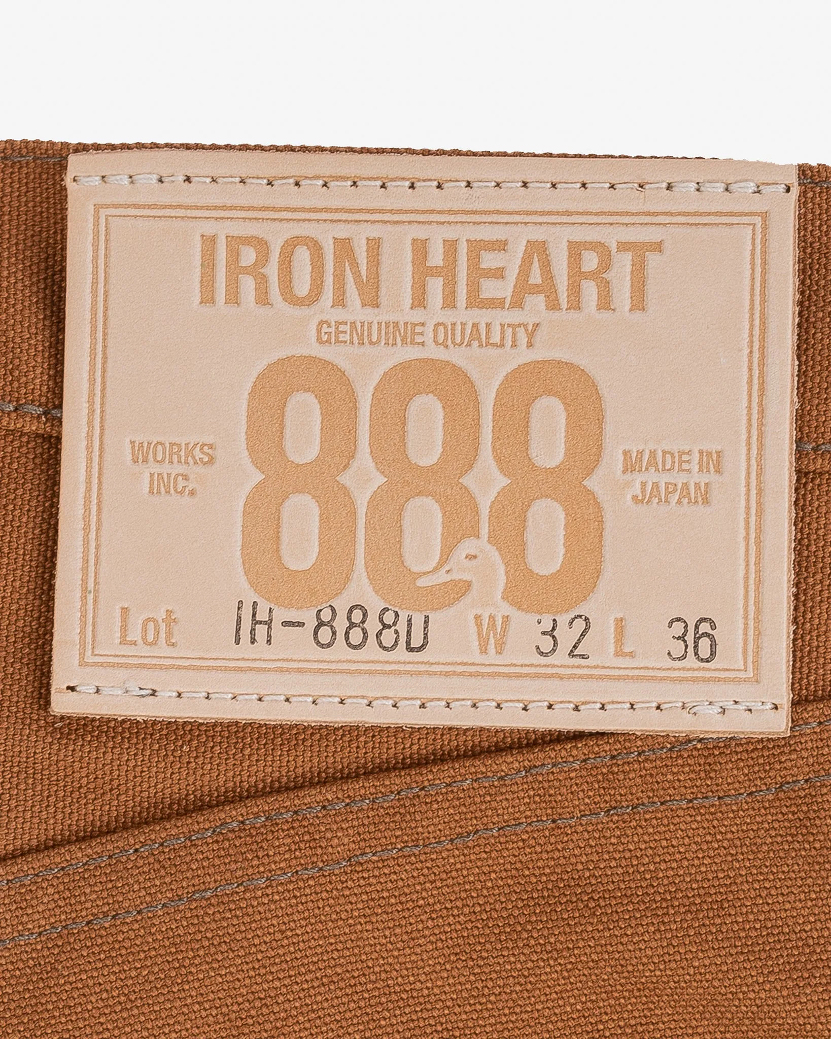 17oz Duck Relaxed Tapered Cut Jeans - Brown