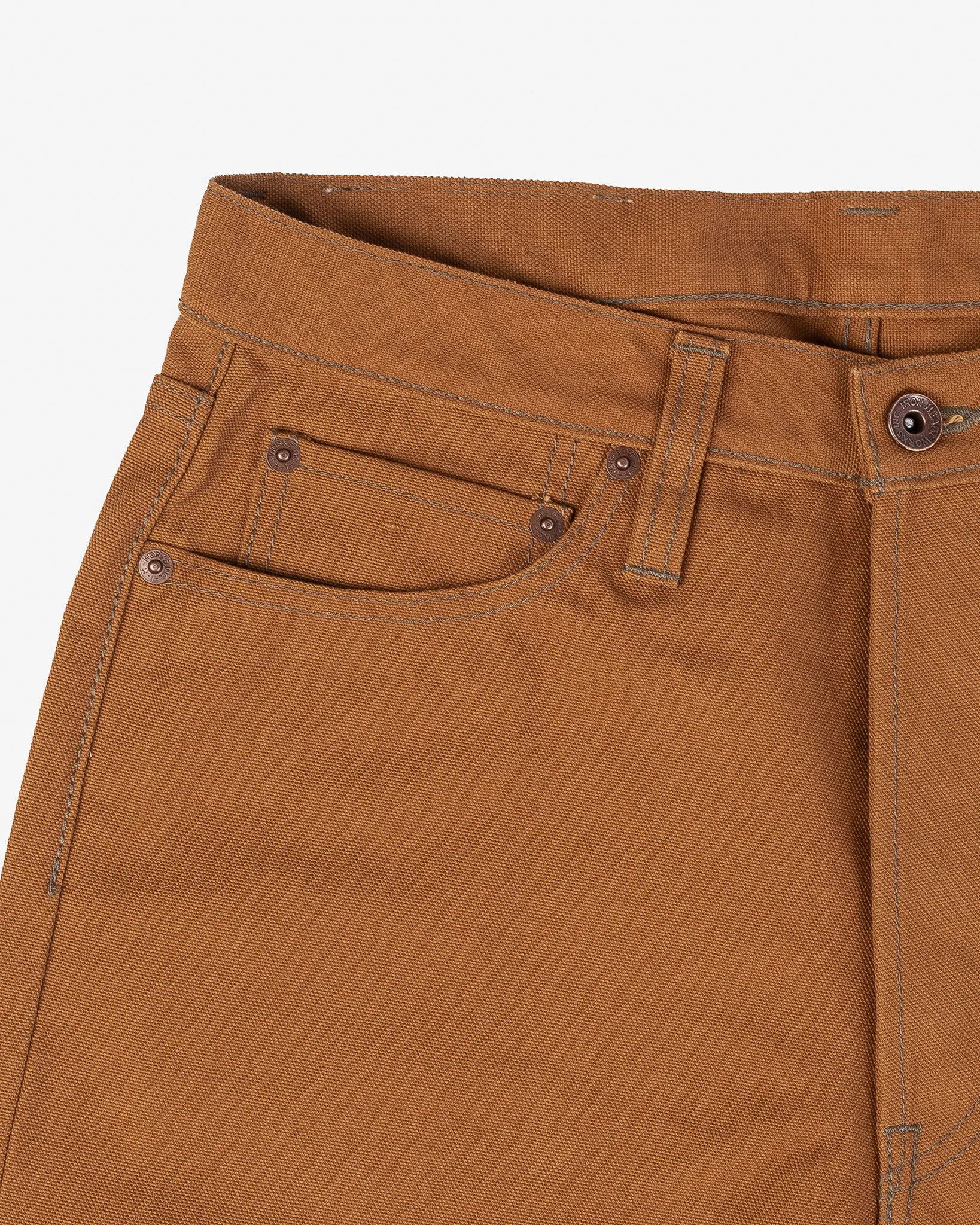 17oz Duck Relaxed Tapered Cut Jeans - Brown