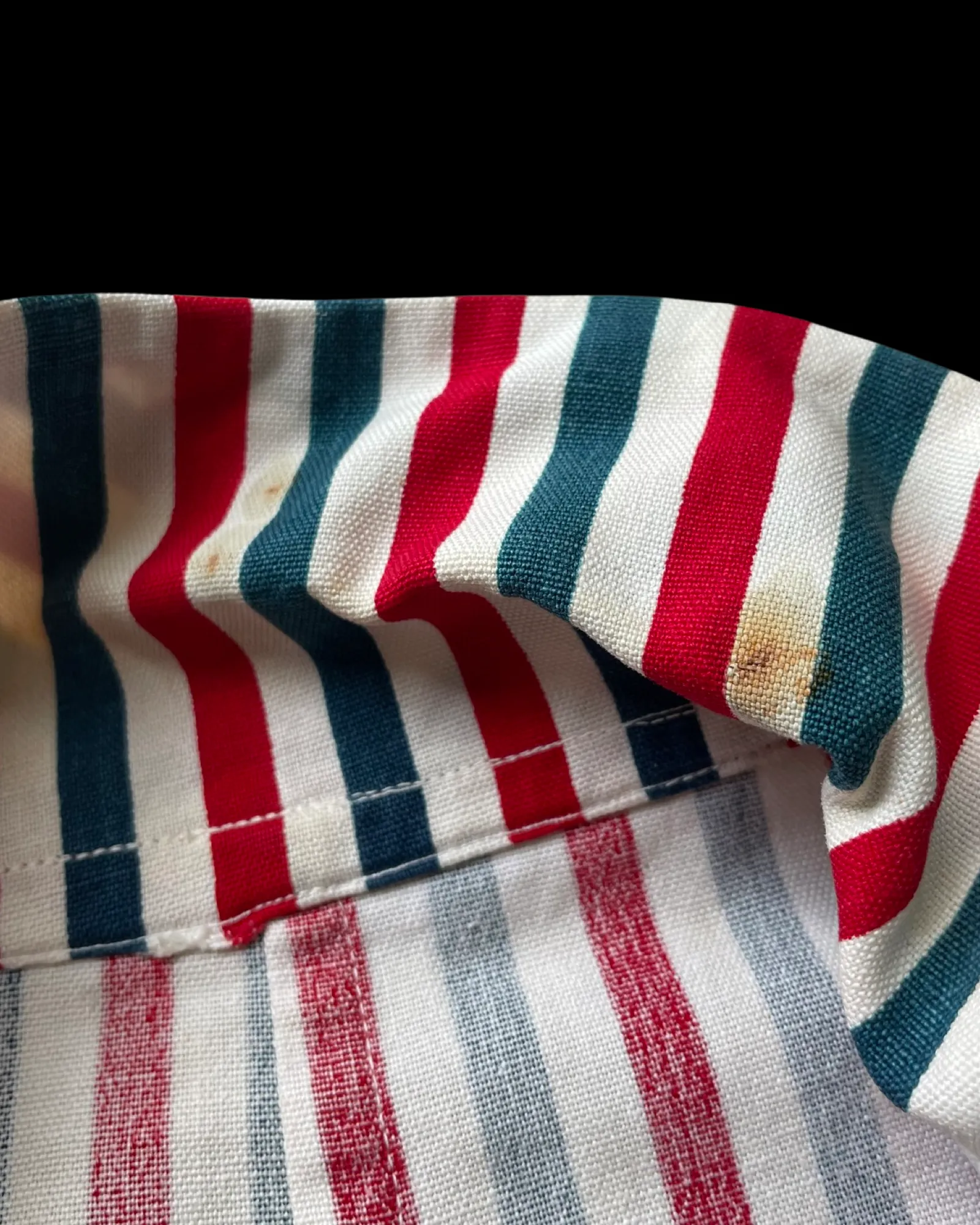 1940s Americana Striped Cotton Twill Jacket