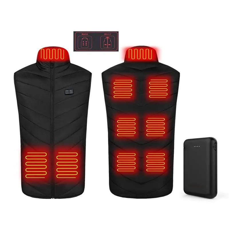 2022 Updated Version Two-touch LED Controller Heated Vest For Men & Women