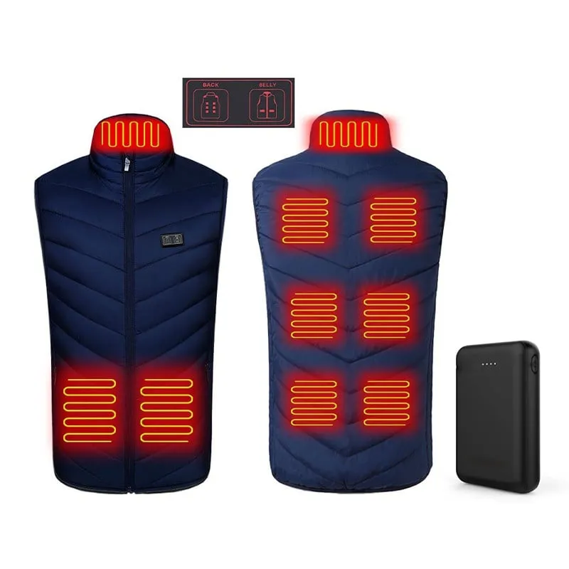 2022 Updated Version Two-touch LED Controller Heated Vest For Men & Women