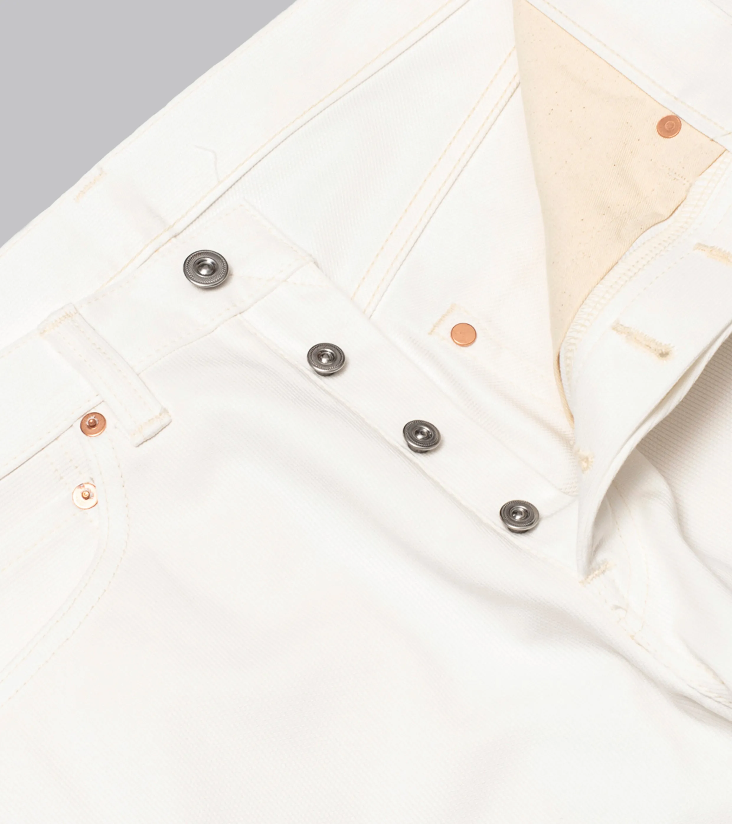 433 Pique Jeans White (Paper Patch)