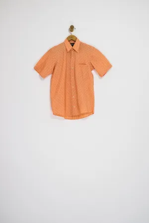 80’s SHERBET CHEVRON BUTTON UP / EXTRA SMALL
