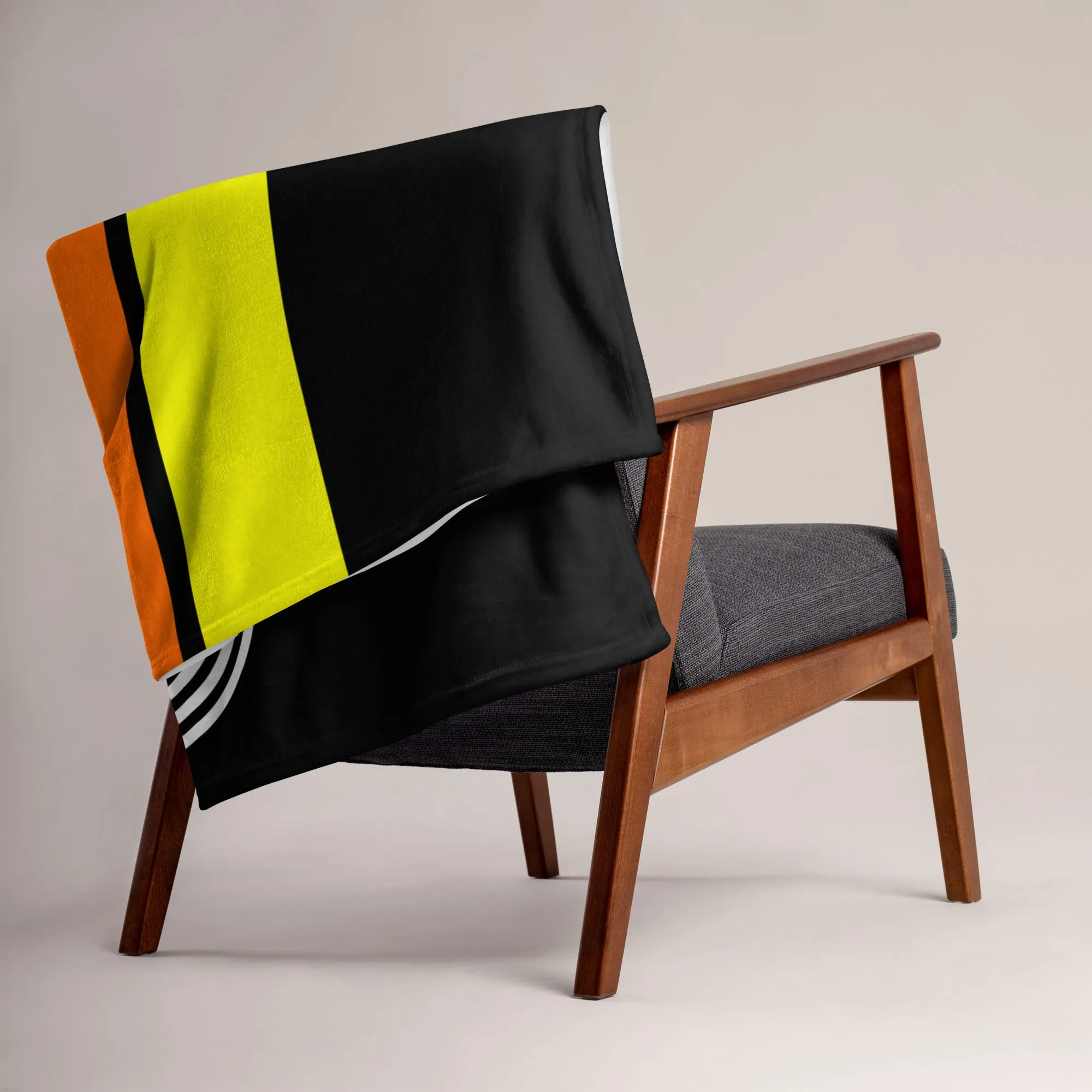 87 - Retro 1987 Tri-Line 50″×60″ Throw Blanket
