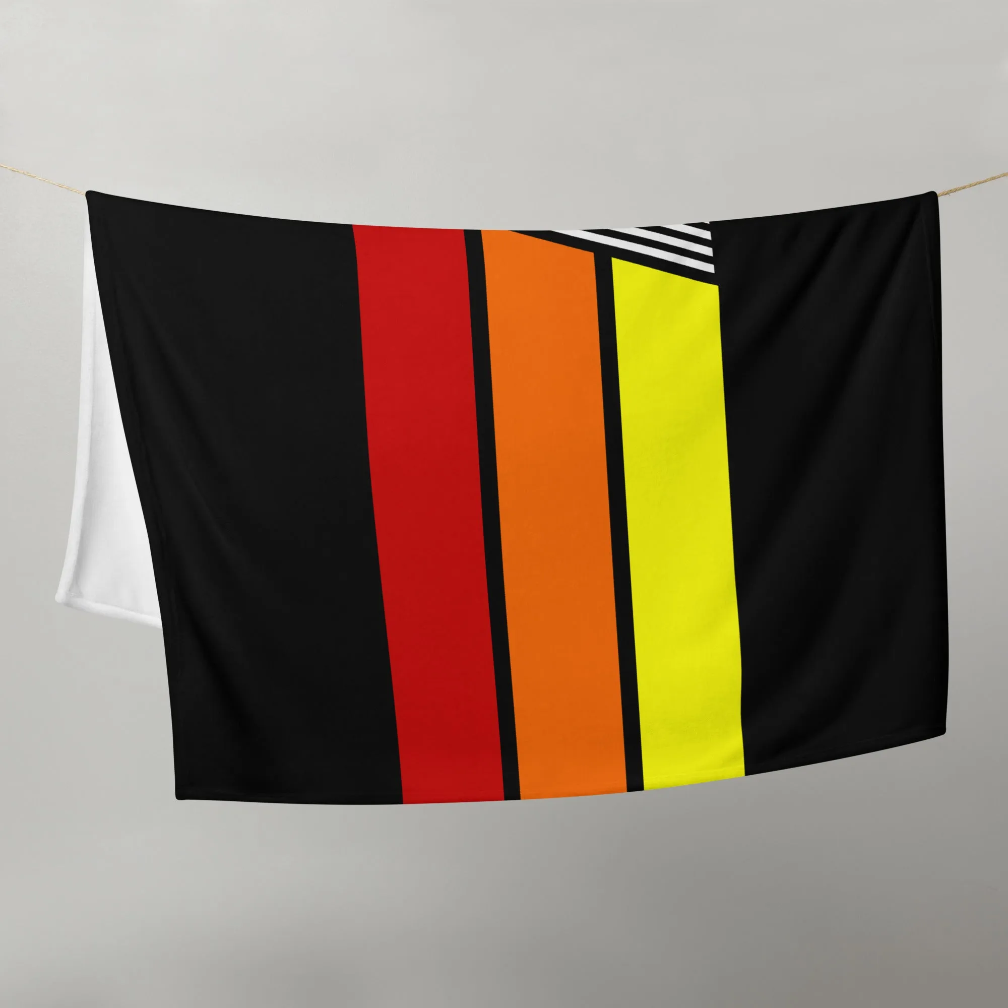 87 - Retro 1987 Tri-Line 50″×60″ Throw Blanket