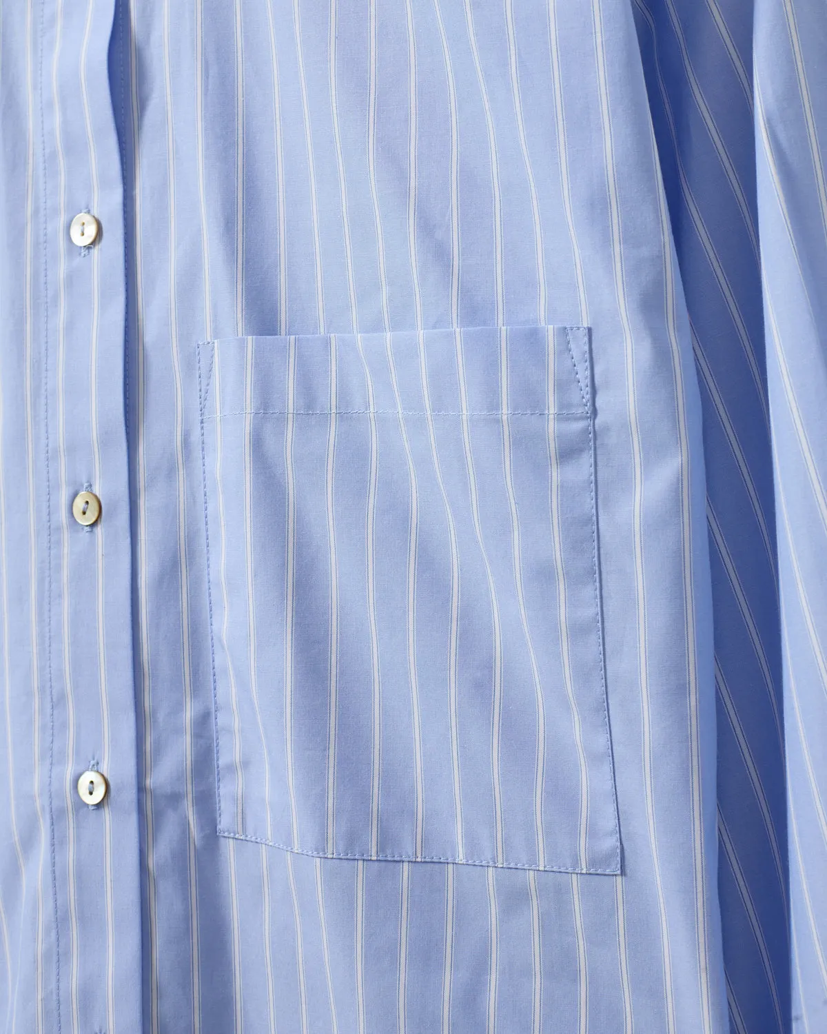 ADALENESW SHIRT - Light Blue striped