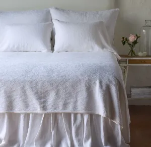 Adele Coverlet - White - Queen