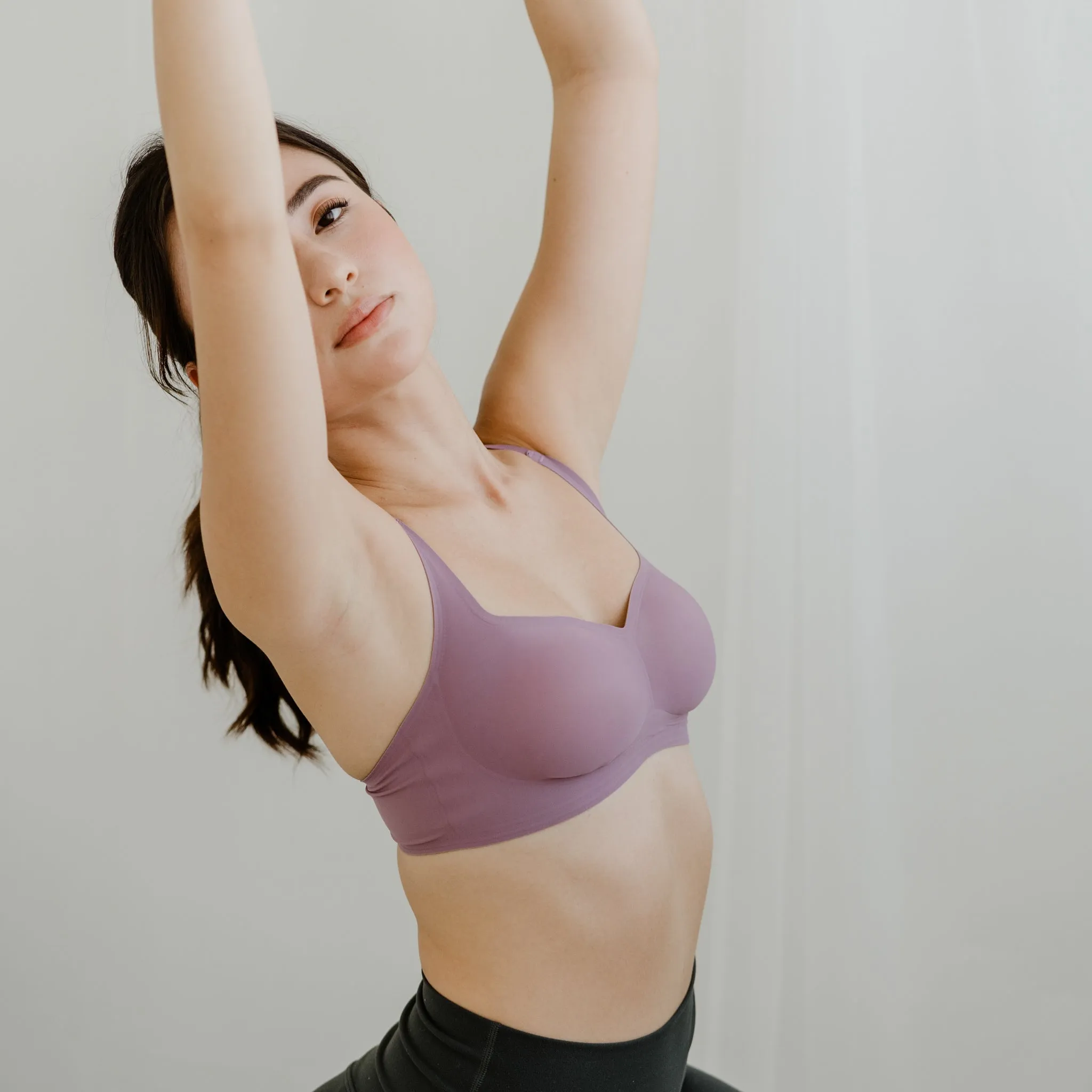 Air-ee Seamless Bra in Lilac - Square Neck (Superfine) (Size XL Only)