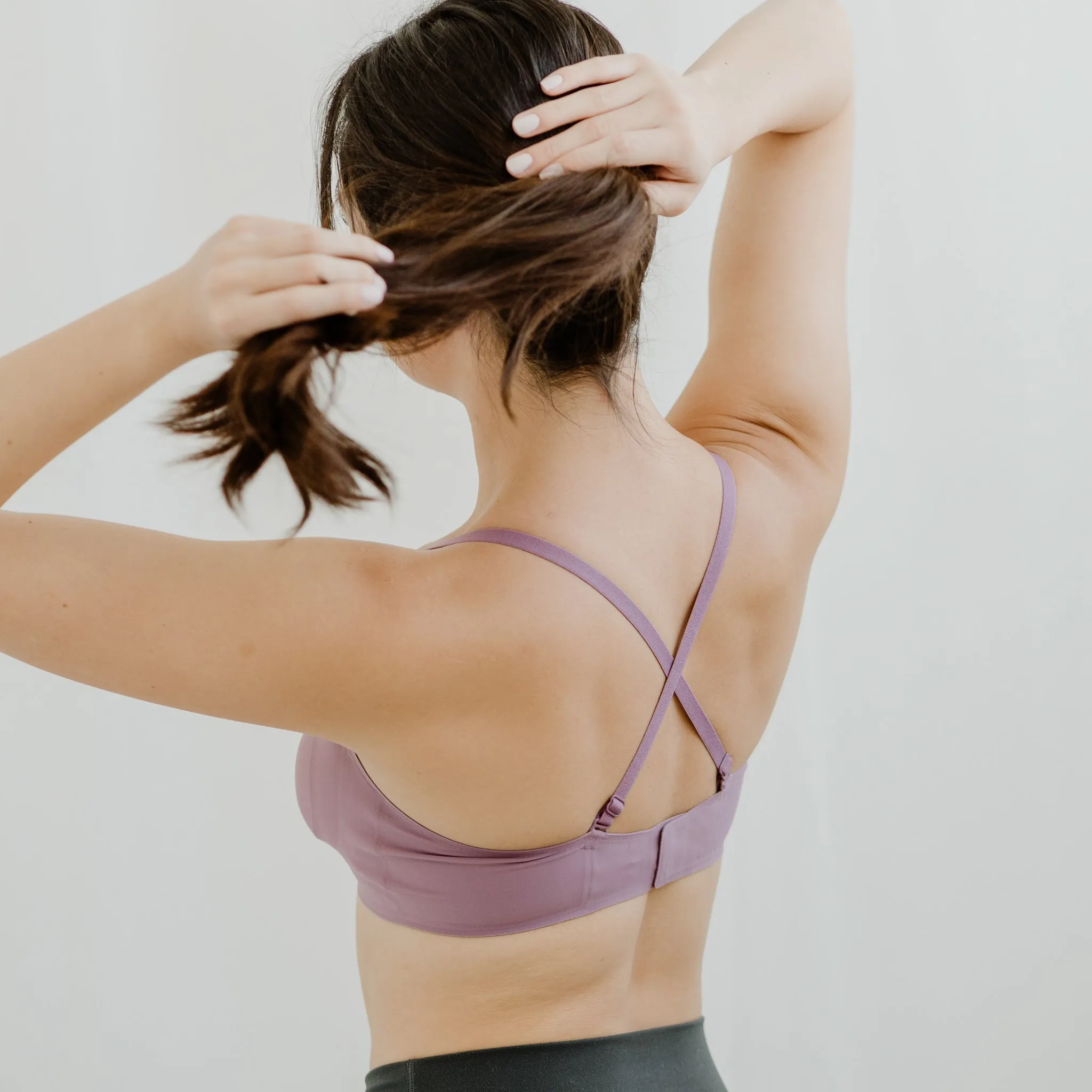 Air-ee Seamless Bra in Lilac - Square Neck (Superfine) (Size XL Only)