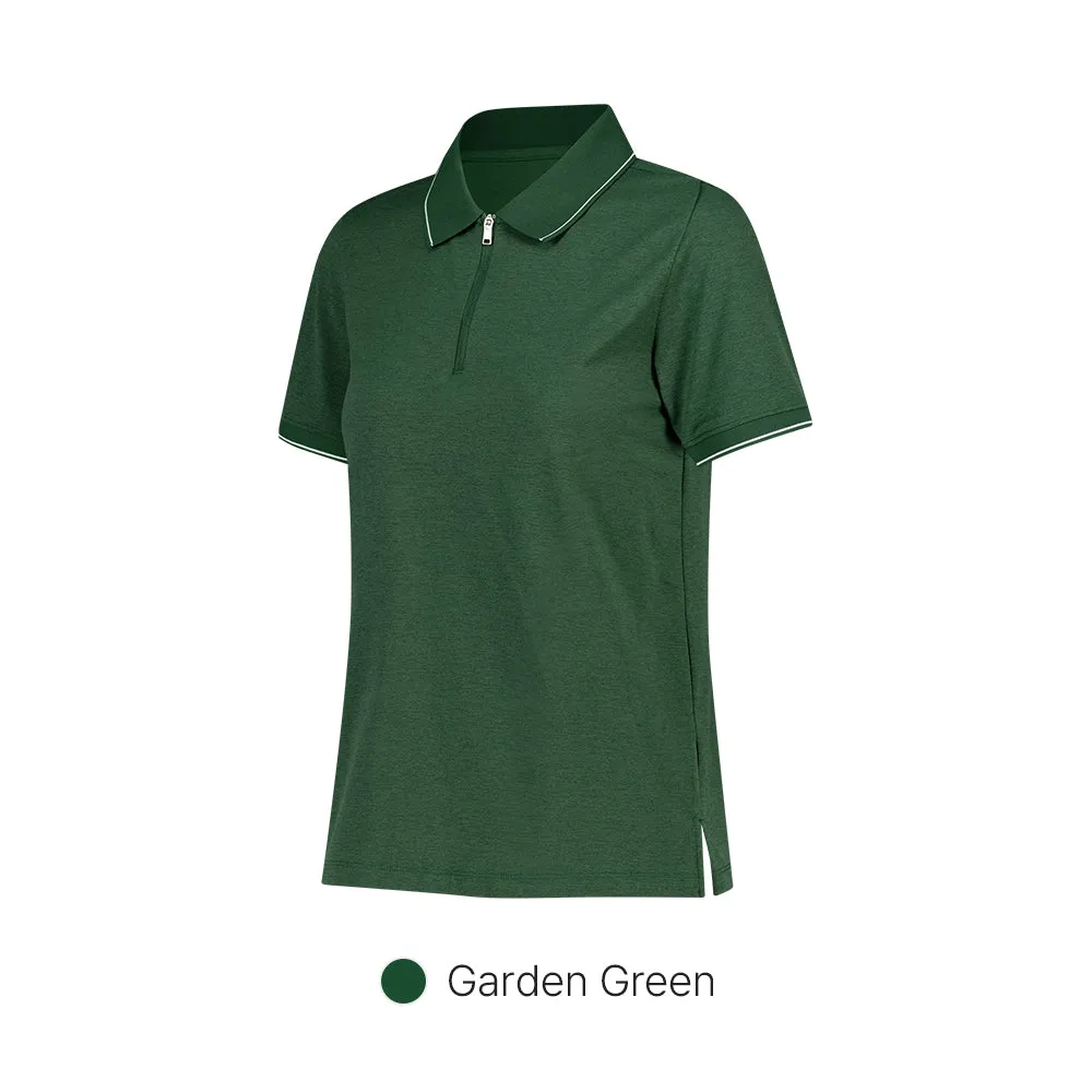 Airy Fit Half-Zip Short Sleeve Polo Shirt