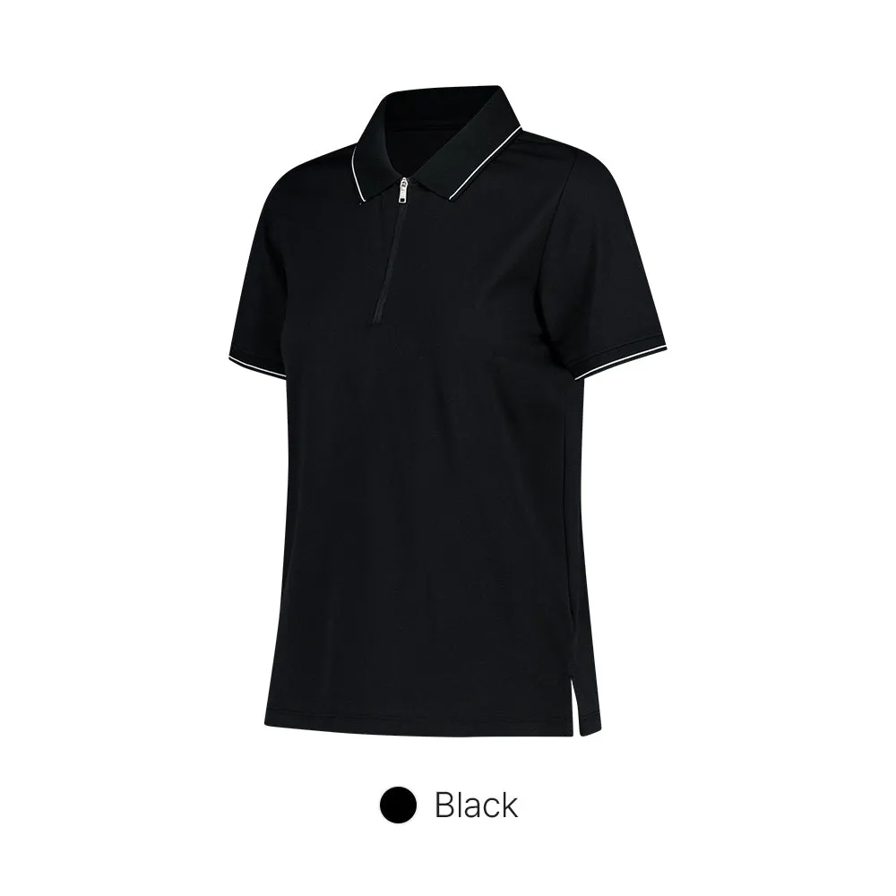 Airy Fit Half-Zip Short Sleeve Polo Shirt