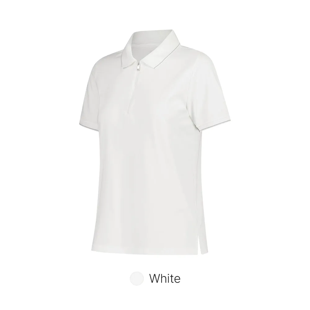 Airy Fit Half-Zip Short Sleeve Polo Shirt