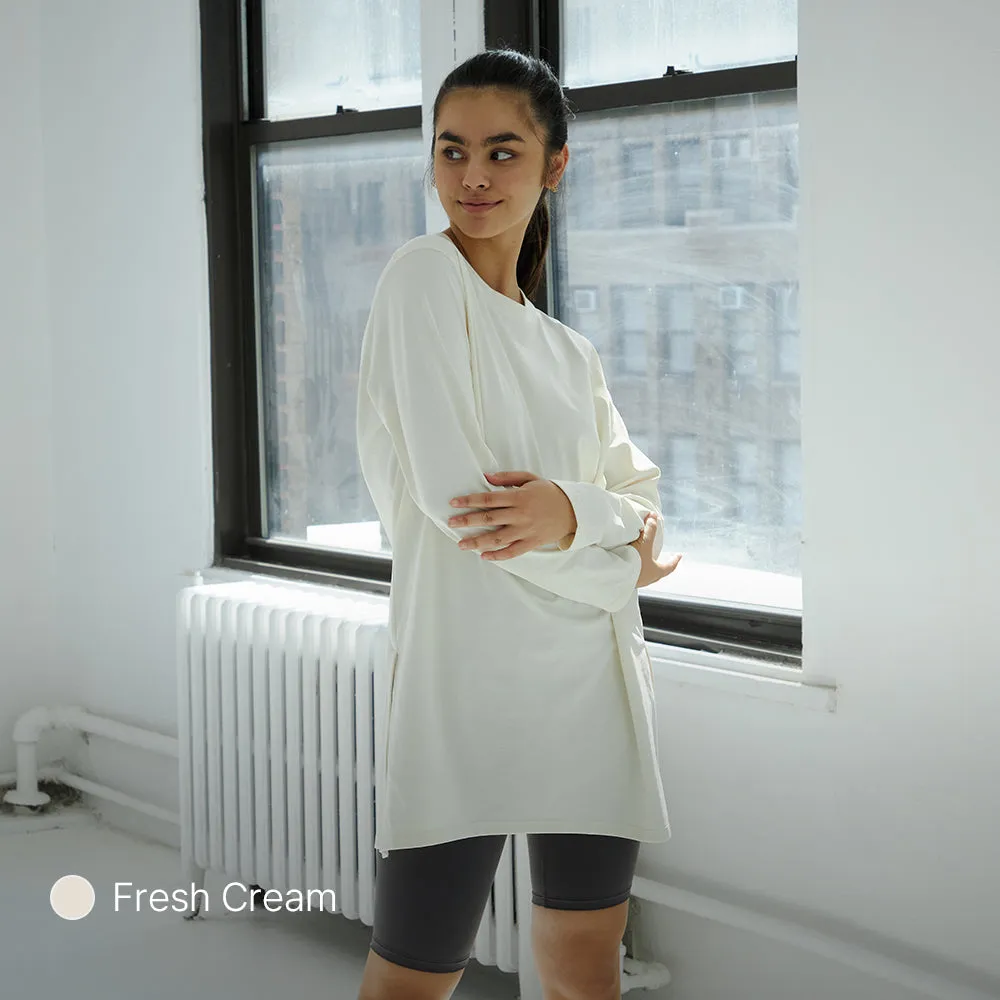 Airy Fit Side-Slit Long Sleeve