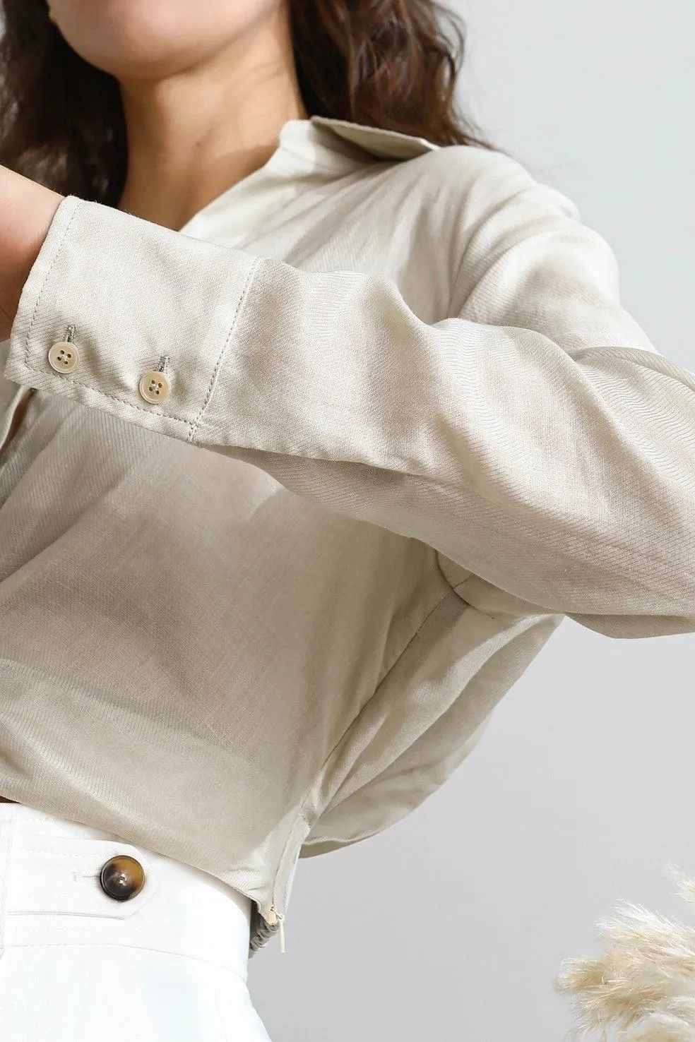 Airy Linen And Tencel Top