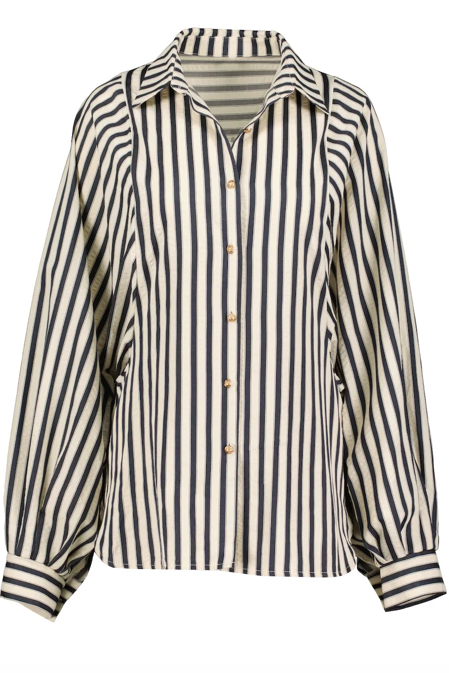 Aly Striped Top-Navy