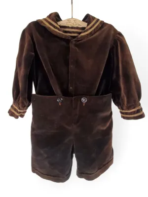 Antique Velvet Sailor Suit