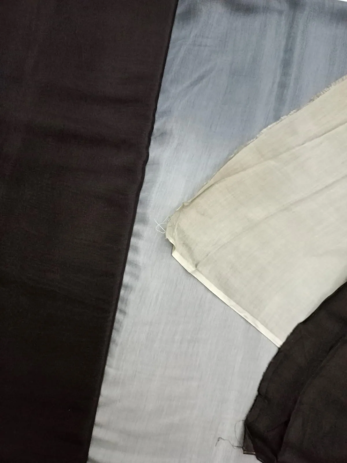Artisanal Hand Dyed Soft Modal Muslin Mul Silk Ombre Shaded Fabric