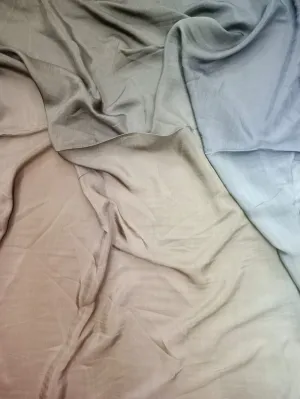 Artisanal Hand Dyed Soft Modal Muslin Mul Silk Ombre Shaded Fabric