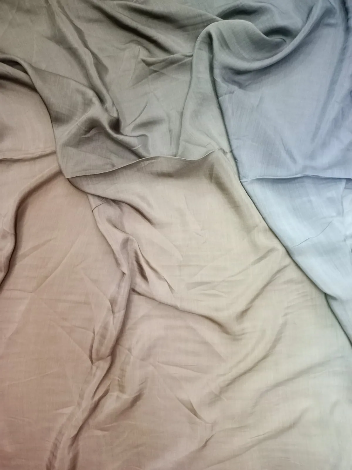 Artisanal Hand Dyed Soft Modal Muslin Mul Silk Ombre Shaded Fabric