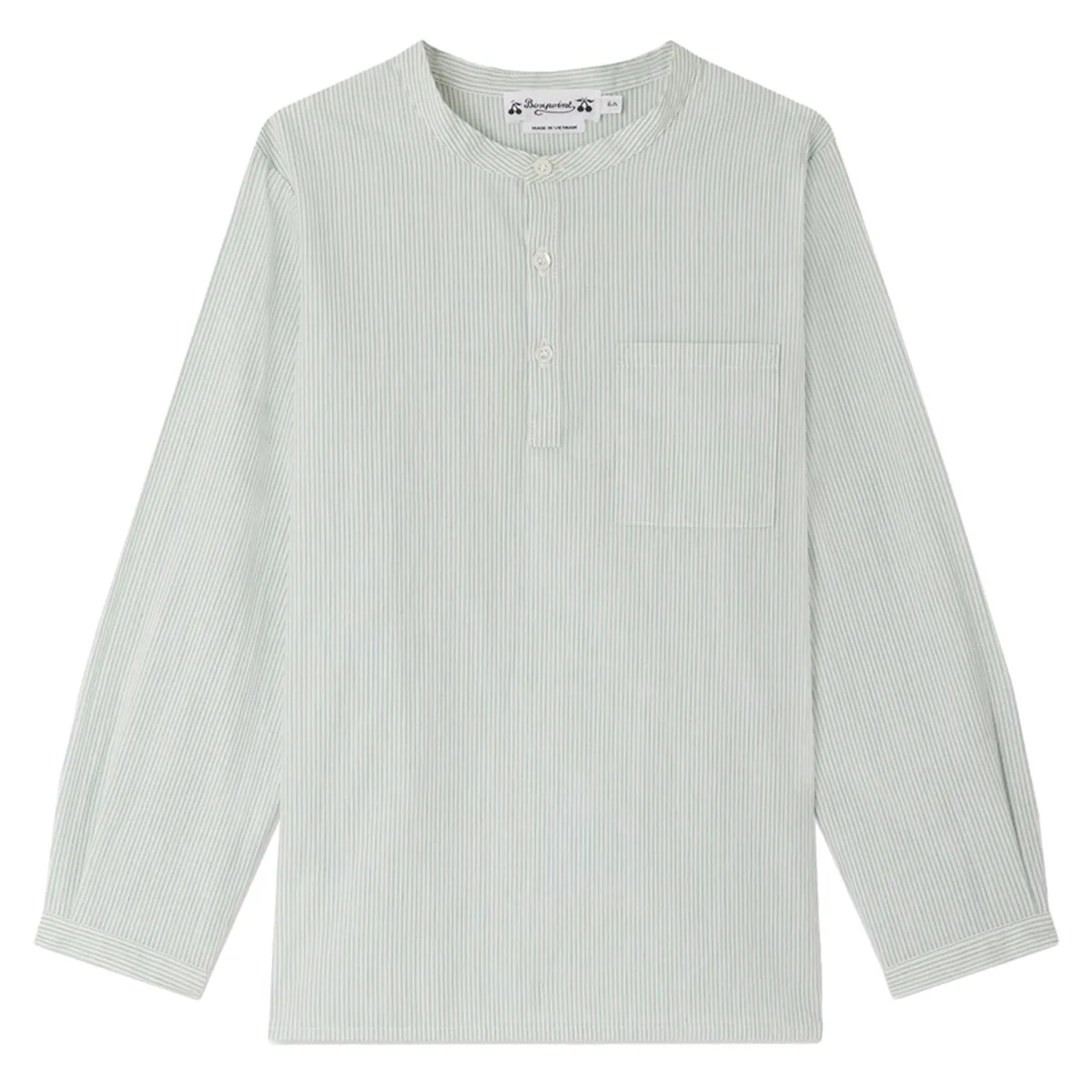 Artiste English Green Striped Shirt