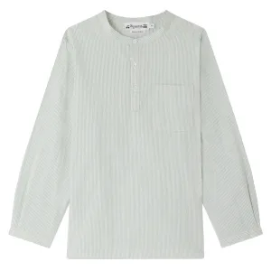Artiste English Green Striped Shirt