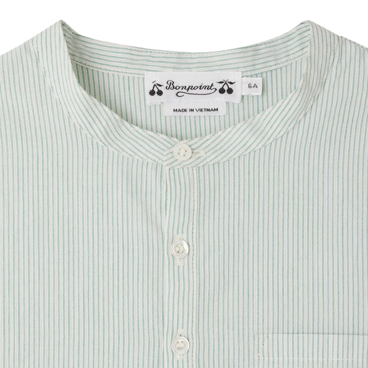 Artiste English Green Striped Shirt
