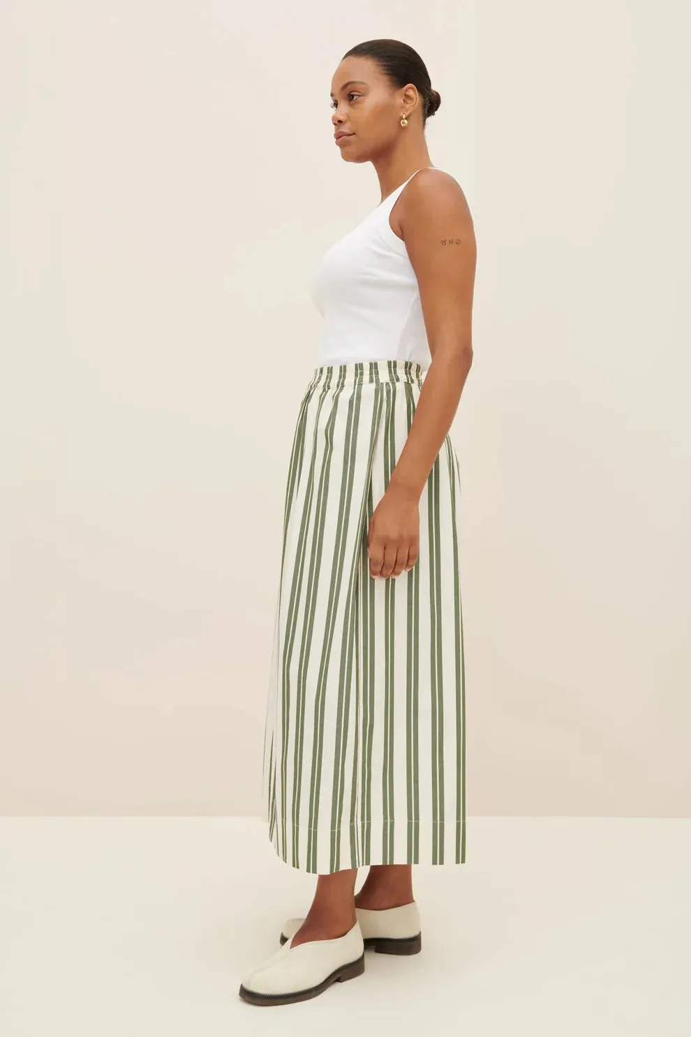 Athena Pant | Kowtow | Forest Stripe