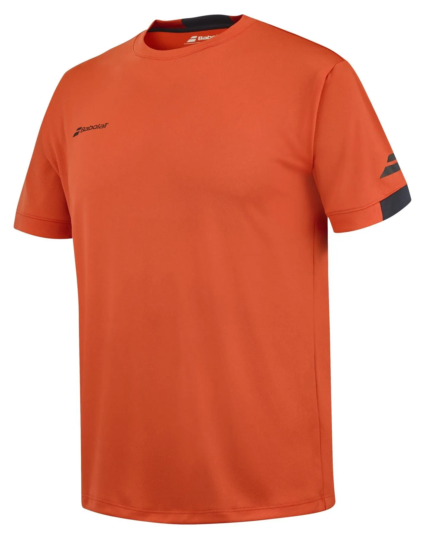 Babolat Play Mens Crew Neck Badminton T-Shirt - Fiesta Red