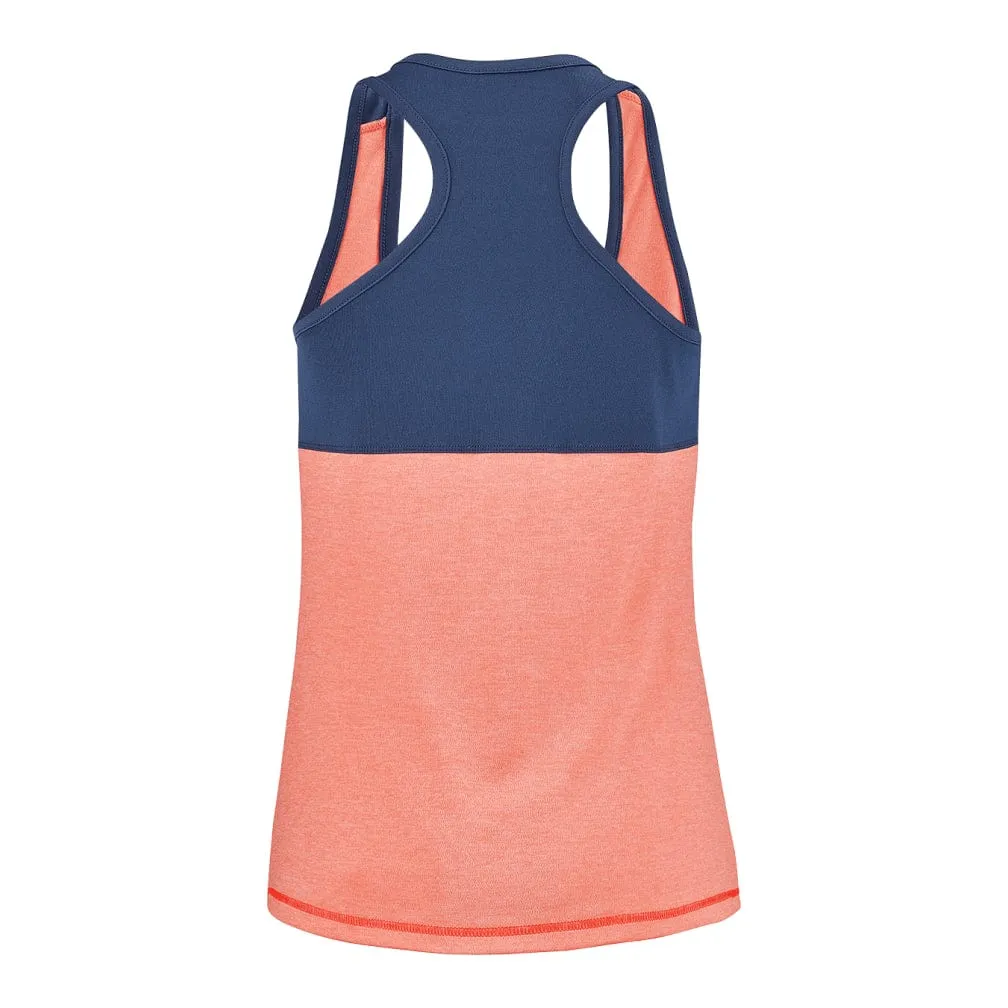 Babolat Play Womens Badminton Tank Top - Fluo Strike / Estate Blue