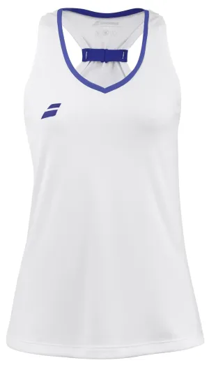 Babolat Play Womens Badminton Tank Top - White