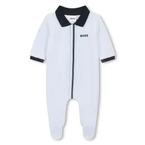 Baby Boys Pale Blue Babygrow