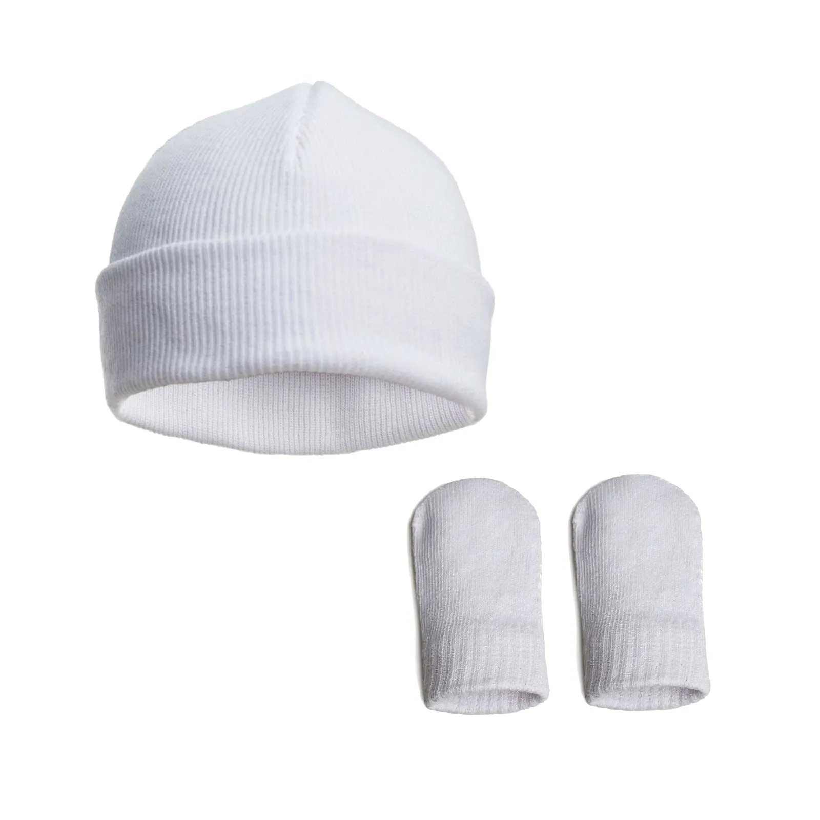 Baby Soft Knit Hat & Mitten Set