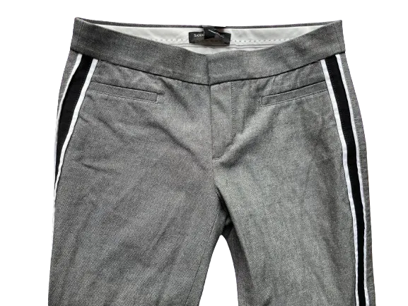 Banana Republic Grey Skinny-Fit Side-Stripe Pants