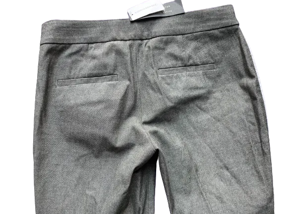 Banana Republic Grey Skinny-Fit Side-Stripe Pants