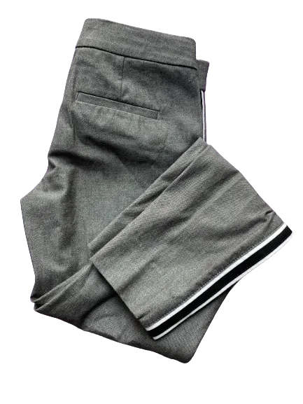 Banana Republic Grey Skinny-Fit Side-Stripe Pants