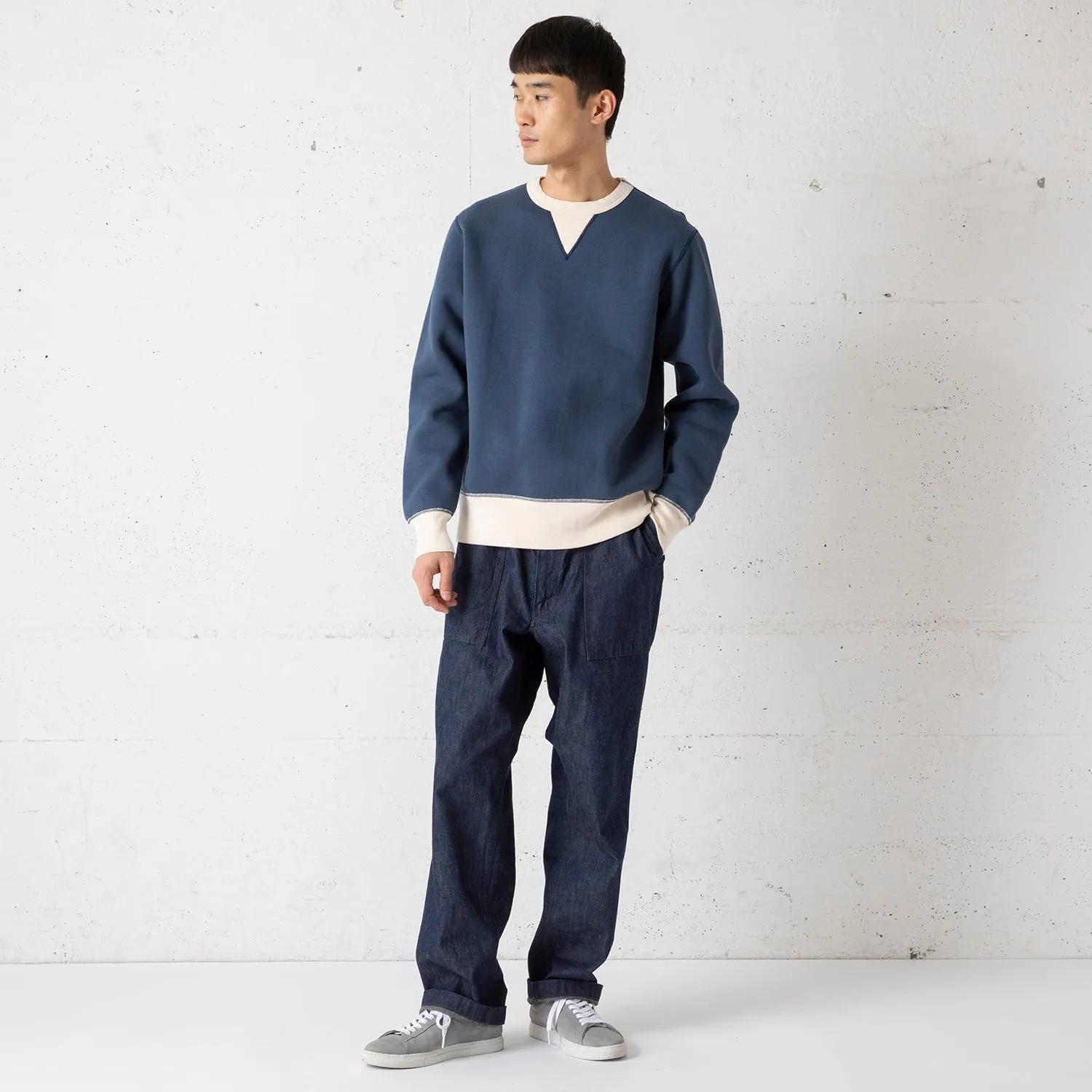 BARNS OUTFITTERS | バーンズ アウトフィッターズ　COZUN RIB CREW
