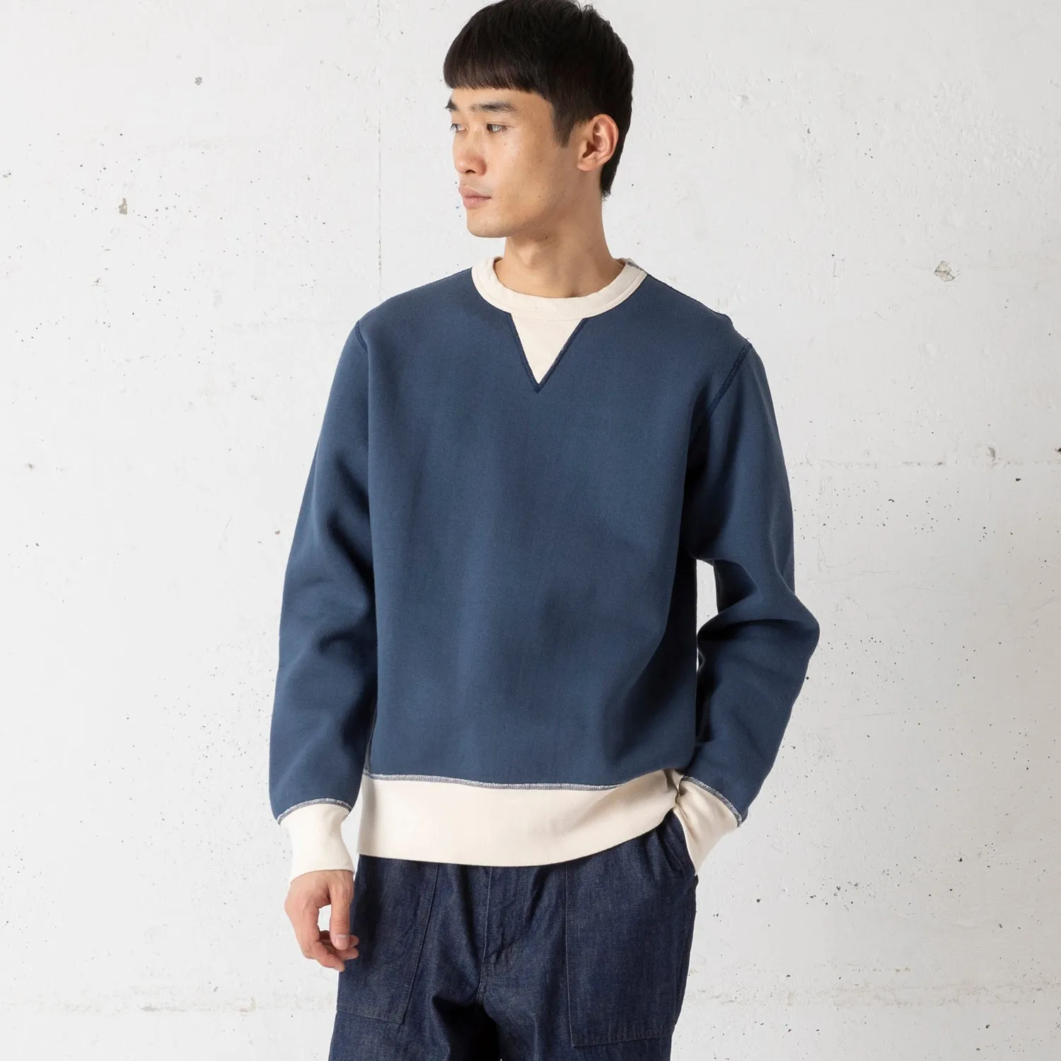 BARNS OUTFITTERS | バーンズ アウトフィッターズ　COZUN RIB CREW