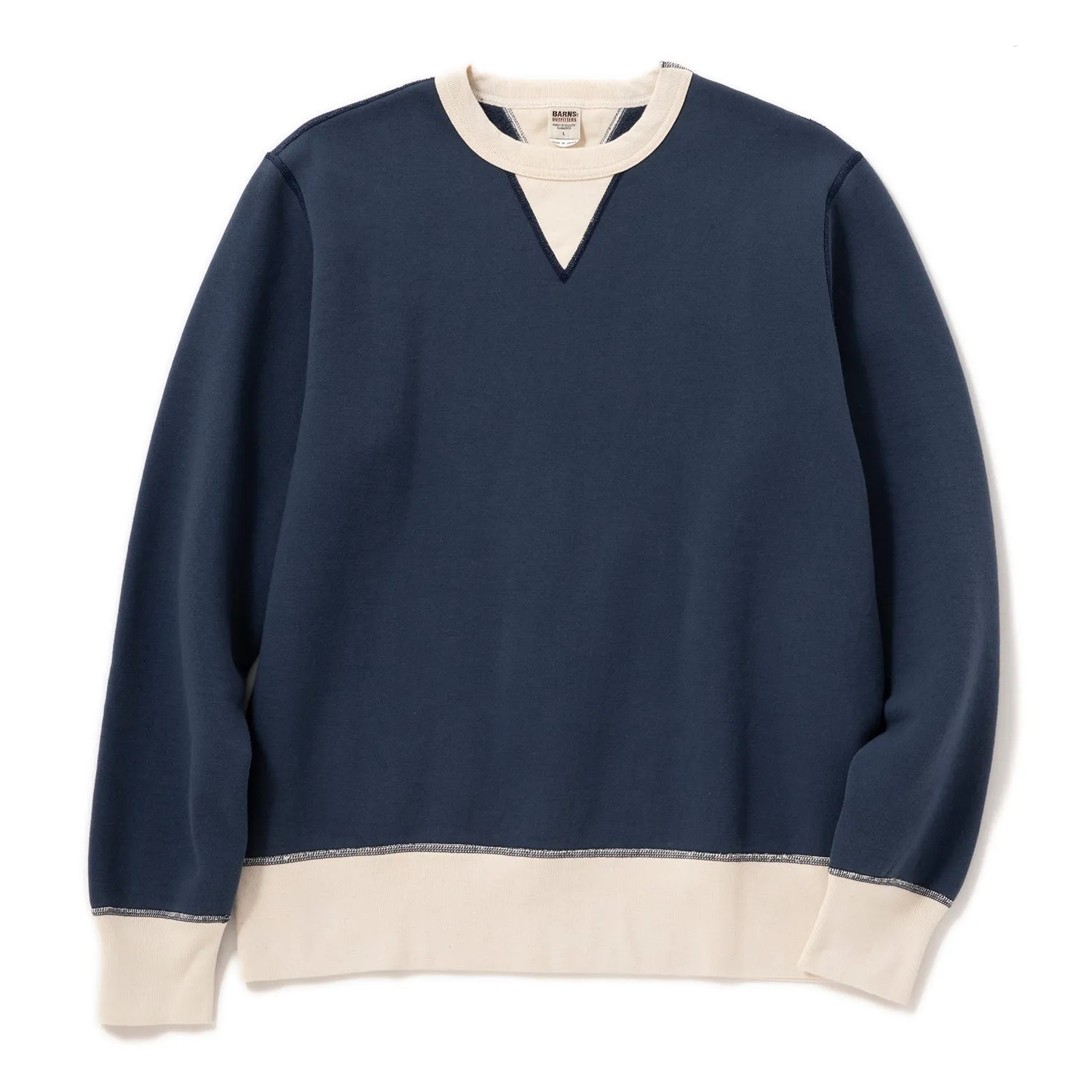 BARNS OUTFITTERS | バーンズ アウトフィッターズ　COZUN RIB CREW