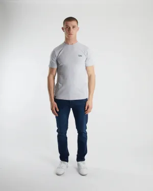 Basic Caden O Neck Tee | Pebble