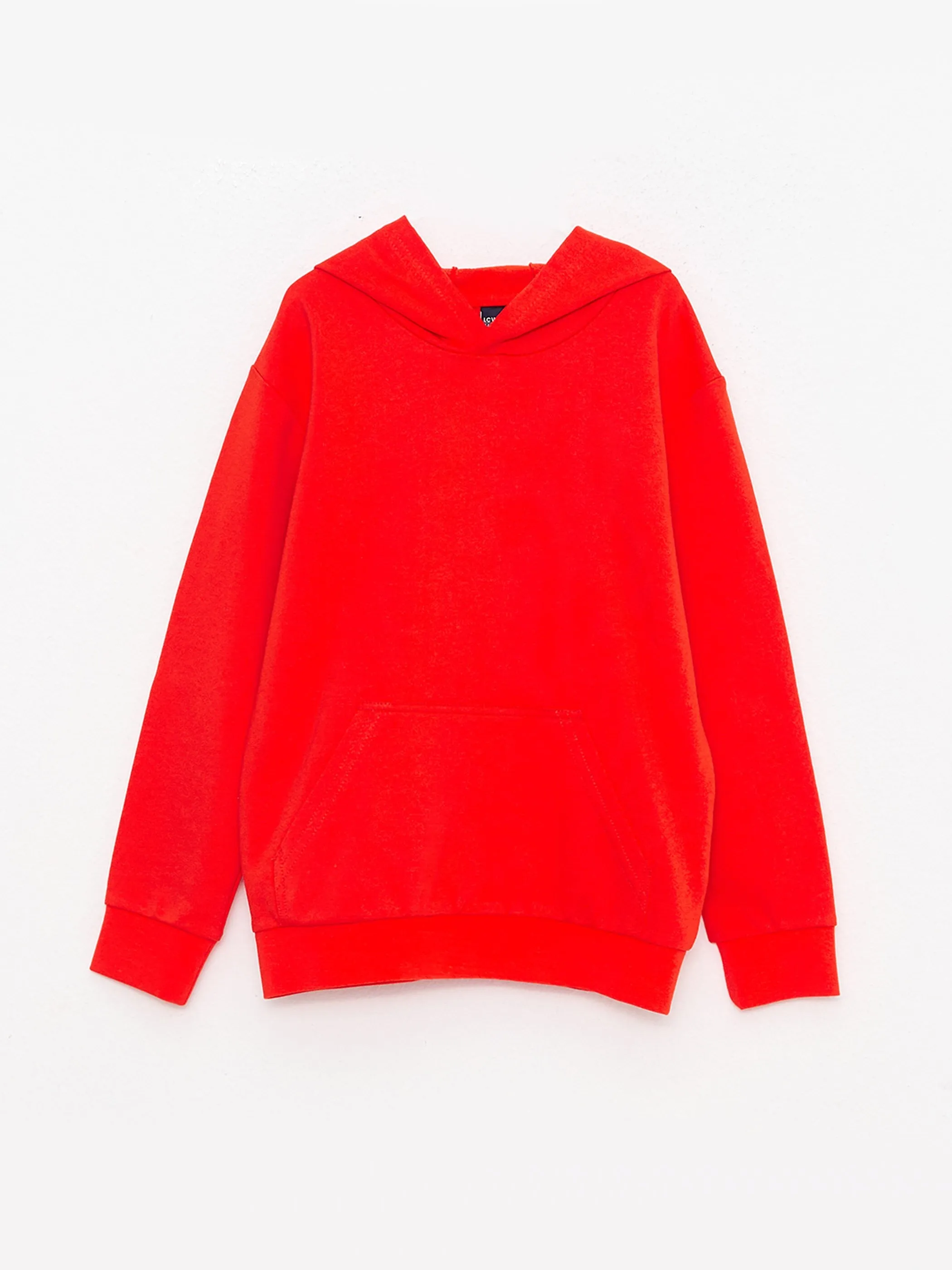 Basic Hooded Long Sleeve Boys Sweatshirt