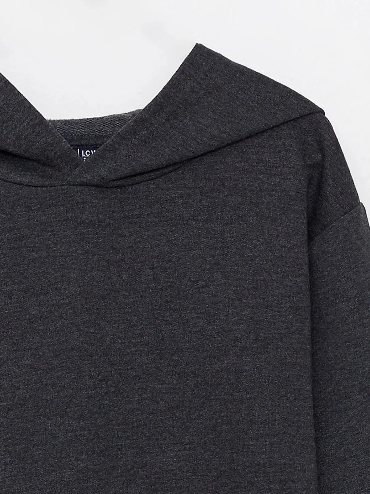 Basic Hooded Long Sleeve Boys Sweatshirt
