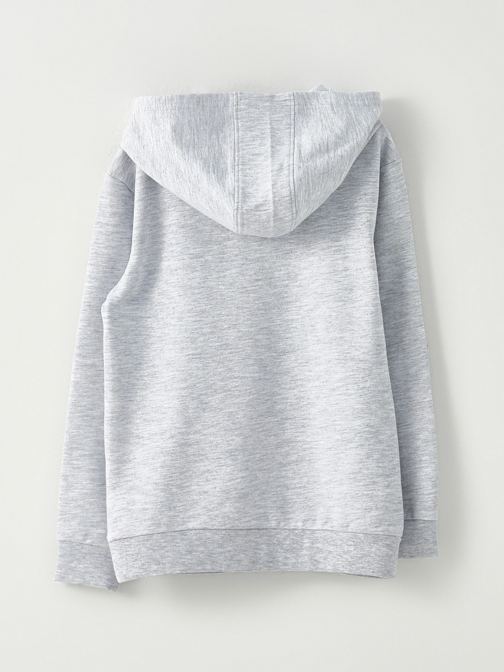 Basic Hooded Long Sleeve Boys Sweatshirt