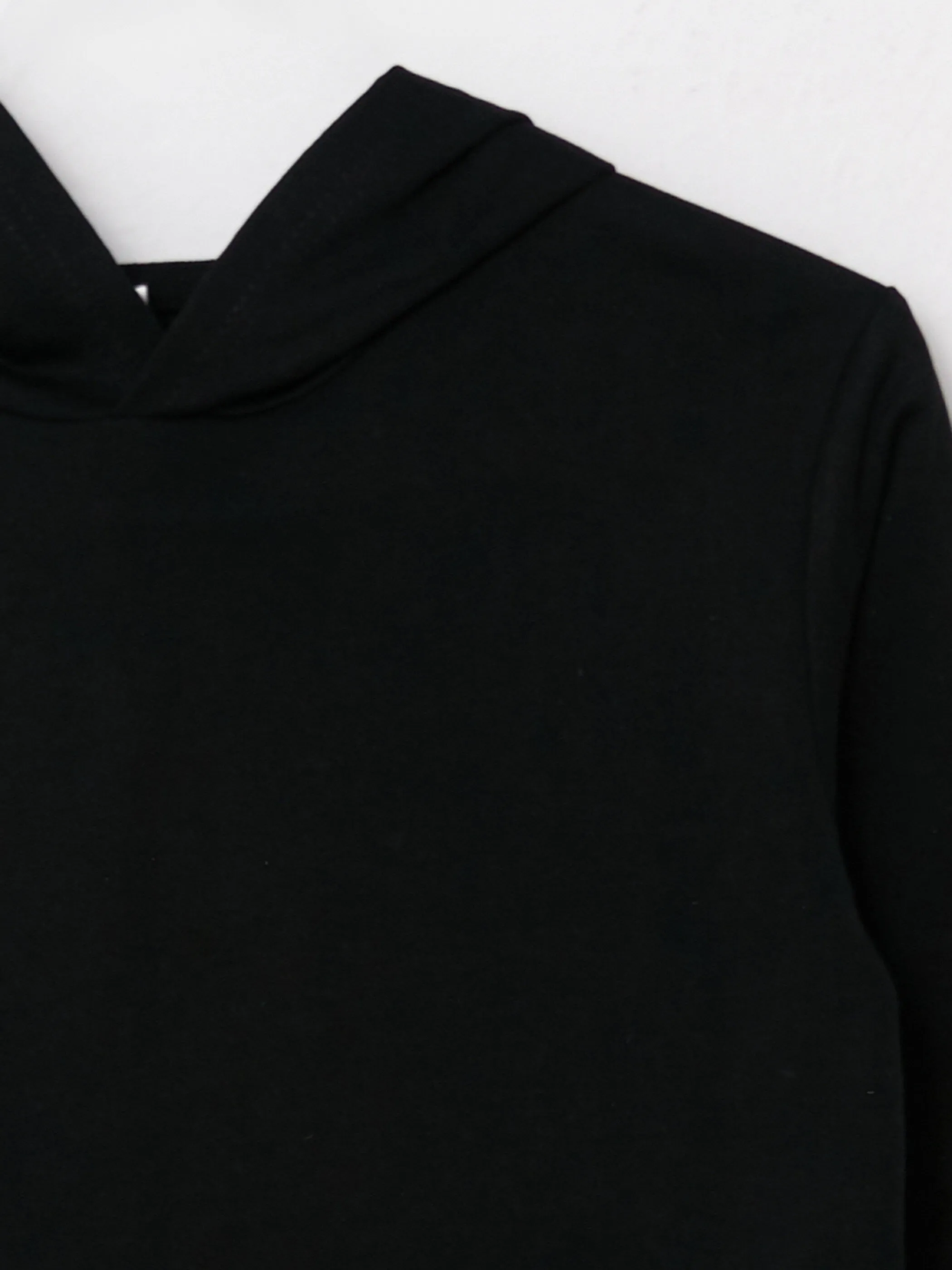 Basic Hooded Long Sleeve Boys Sweatshirt