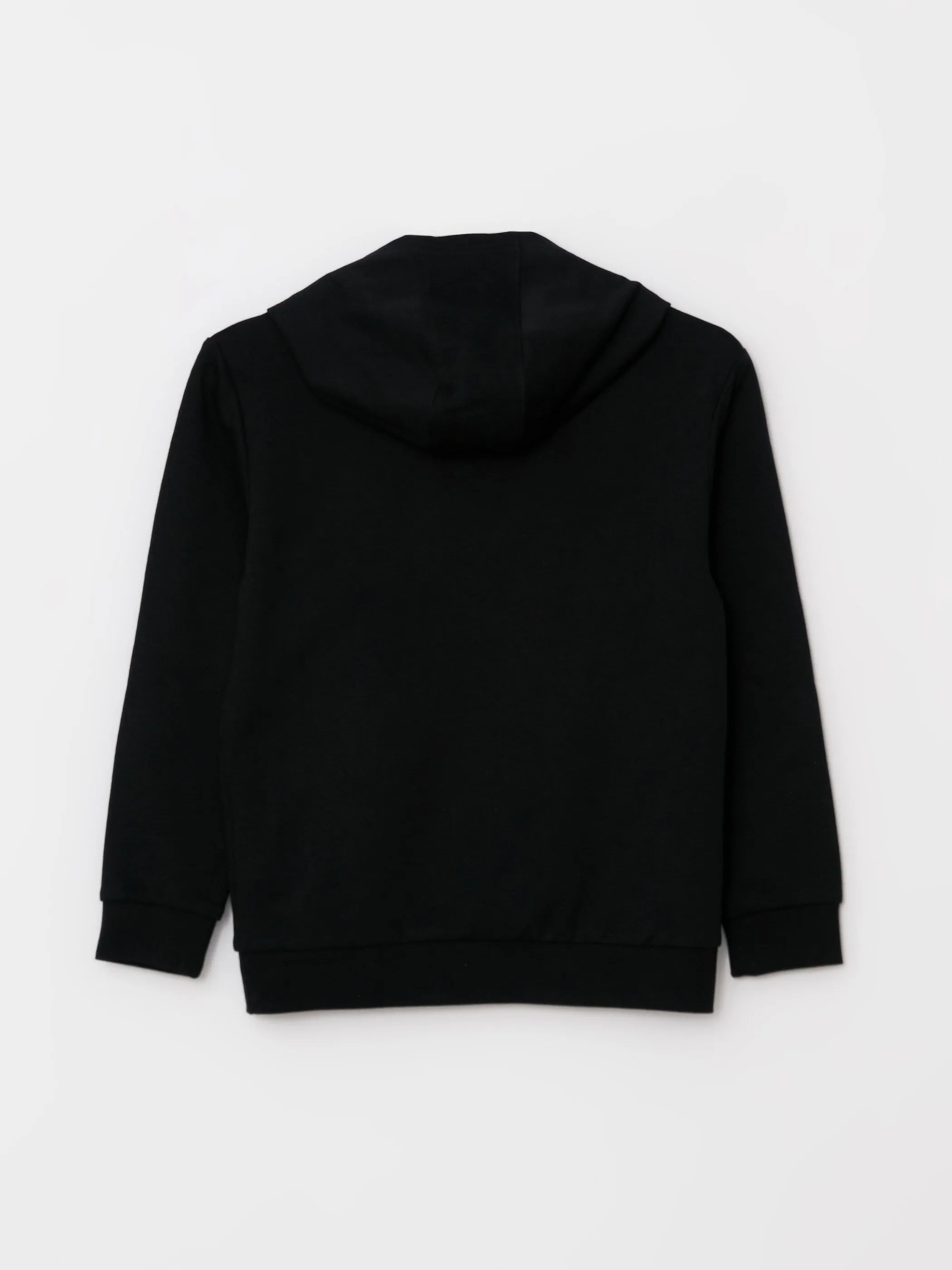 Basic Hooded Long Sleeve Boys Sweatshirt